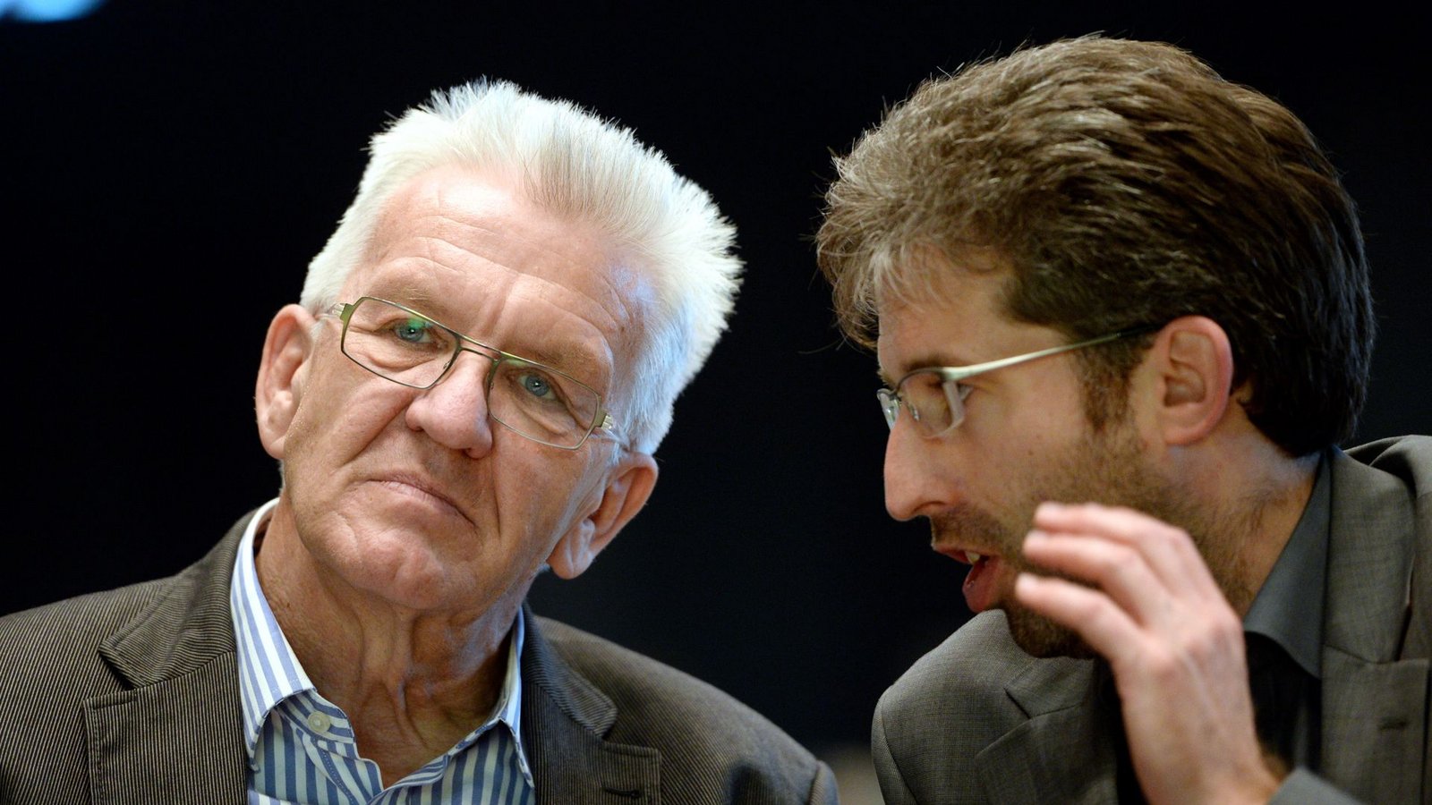 Winfried Kretschmann hielt immer schon große Stücke auf Boris Palmer.Foto: dpa/Bernd Weissbrod