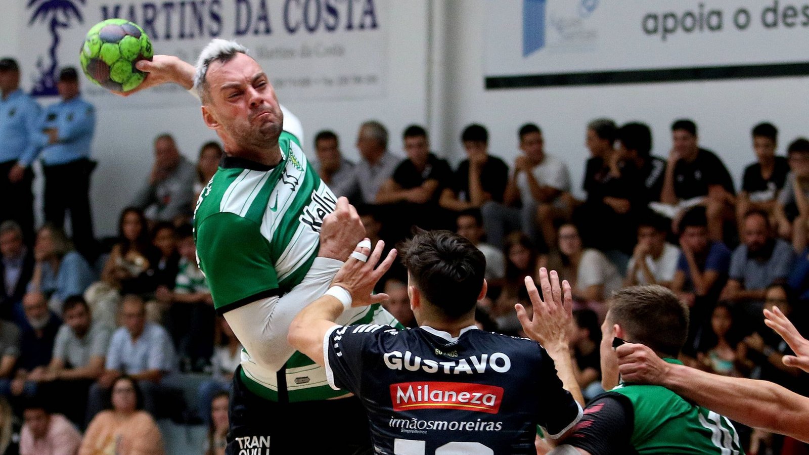 Jens Schöngarth warf von 2020 bis 2022 Tore für Sporting Lissabon.Foto: Imago/GlobalImagens//Ivo Pereira