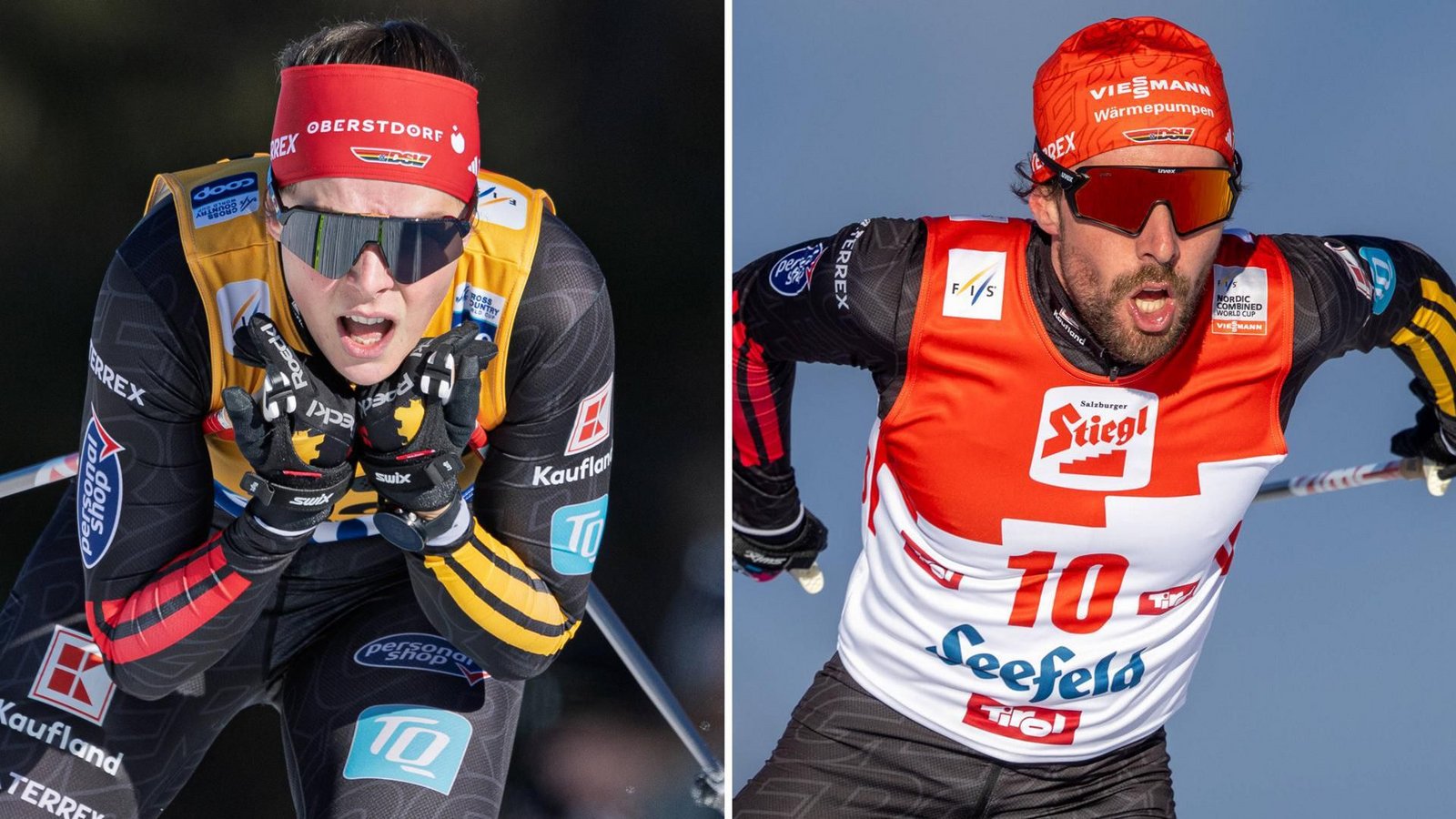 Geschwister bei den Winterspielen: Langläuferin Coletta Rydzek, Kombinierer Johannes Rydzek.Foto: IMAGO/motivio, Oryk Haist Geschwister bei den Winterspielen: Langläuferin Coletta Rydzek, Kombinierer Johannes Rydzek.Foto: IMAGO/motivio, Oryk Haist