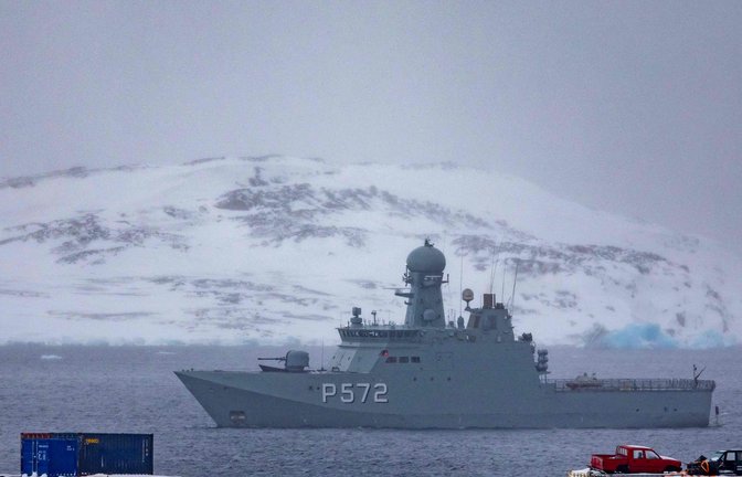 Dänemarks Kriegsschiff in Grönland wird sich den USA kaum entgegenstellen.<span class='image-autor'>Foto: AFP</span>