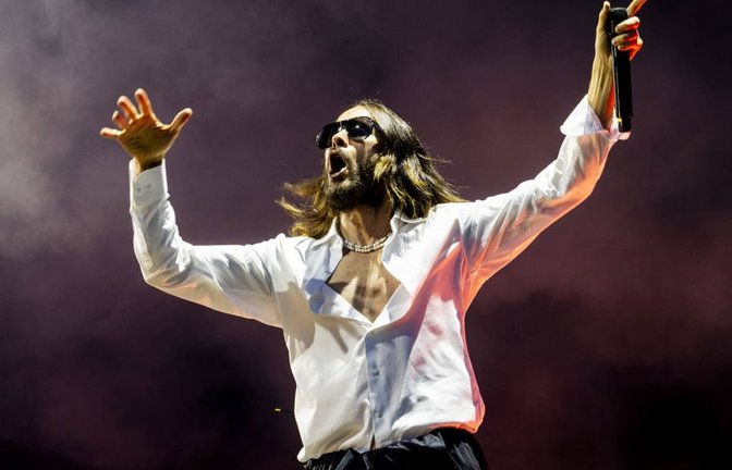 Jared Leto hat die Band Thirty Seconds To Mars zusammen mit seinem Bruder Shannon Leto gegründet.<span class='image-autor'>Imago/NurPhoto</span>