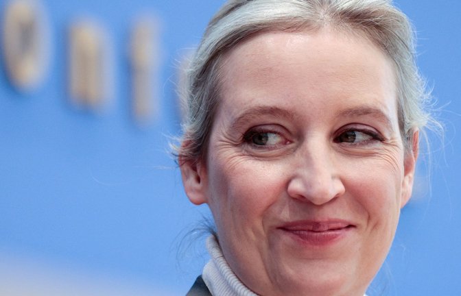 Alice Weidel hat für einen denkwürdigen Auftritt bei „Markus Lanz“ gesorgt. (Archivbild)<span class='image-autor'>Foto: Carsten Koall/dpa/Carsten Koall</span>