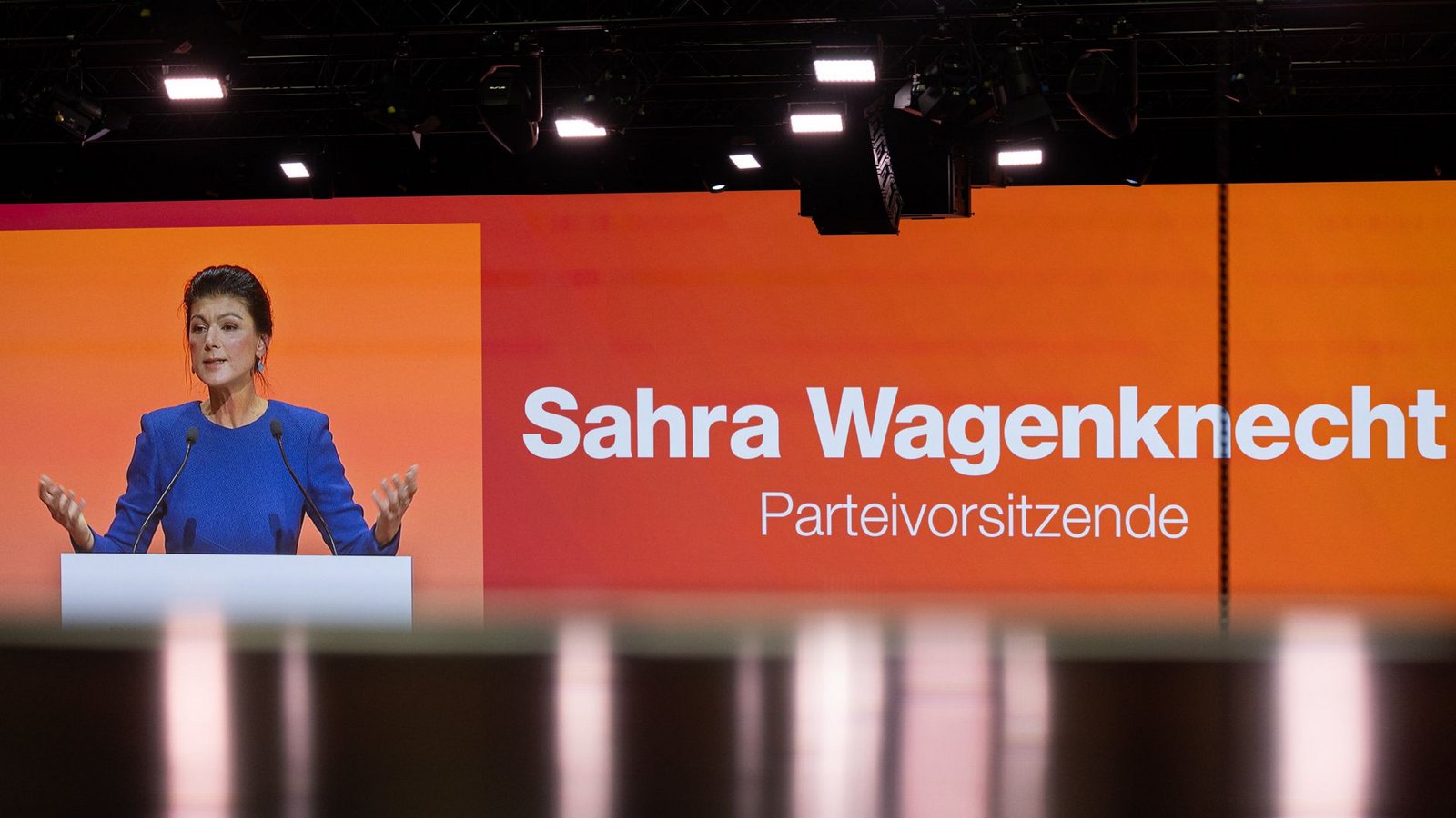Es läuft nicht gut für das BSW. Sahra Wagenknecht will den Abwärtstrend stoppen.Foto: dpa/Hannes P Albert