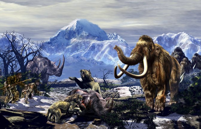 Zwei Neandertaler auf der Jagd.<span class='image-autor'>Foto: Imago/Stock Trek Imag/s</span>