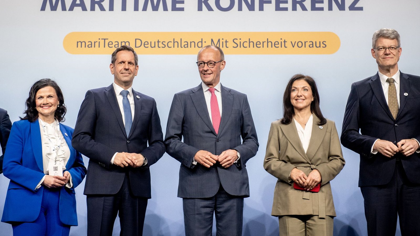 Bundeskanzler Friedrich Merz (CDU) ist Schirmherr der Nationalen Maritimen Konferenz.Foto: Hauke-Christian Dittrich/dpa