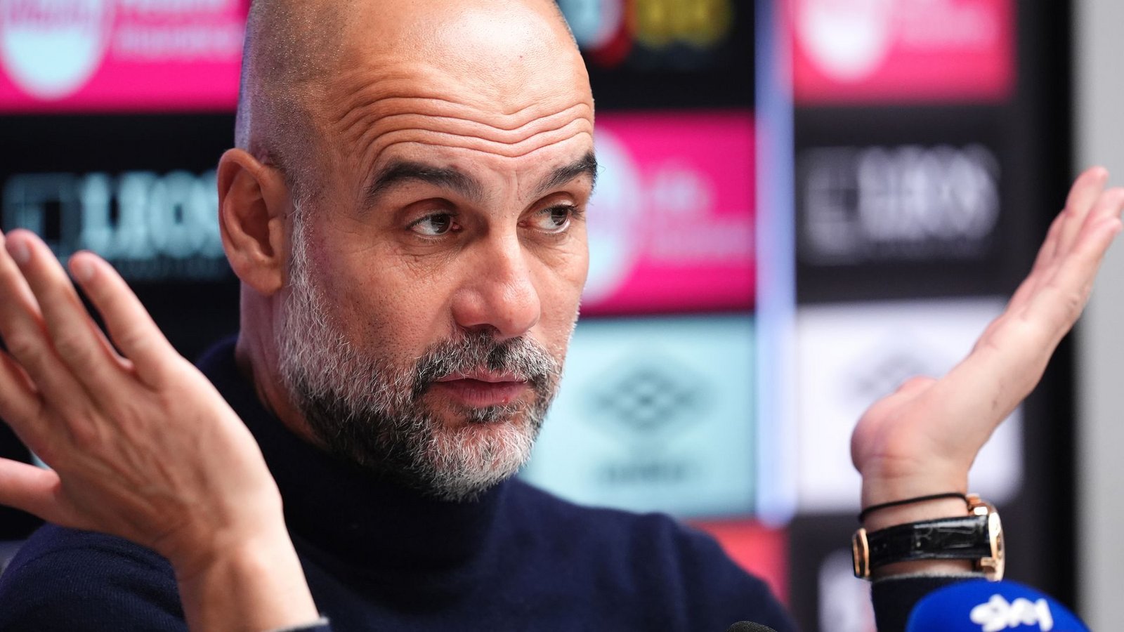 Pep Guardiola hört bei Manchester City auf.Foto: John Walton/PA Wire/dpa