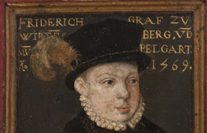 Friedrich von Mömpelgard (Elsass) wurde später Herzog von Württemberg. Dieses zeitgenössische Porträt zeigt ihn im Alter von 12 Jahren.<span class='image-autor'>Foto: Landesmuseum Württemberg, Stutt/H. Zwietasch</span>