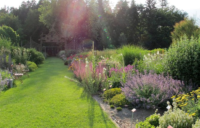 Idyllischer Staudengarten der Gärtnerei Gaißmayer in Illertissen im Allgäu. Weitere Fotos aus dem Garten und dem Museum der Gartenkultur finden sich in der Bildergalerie.<span class='image-autor'>Foto: Staudengärtnerei Gaißmayer/SG</span>