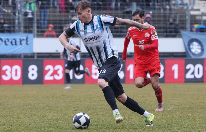 Samuel Unsöld hofft am Samstag gegen den TSV Steinbach Haiger auf seinen ersten Regionalliga-Treffer im Kickers-Dress.<span class='image-autor'>Foto: Baumann</span>