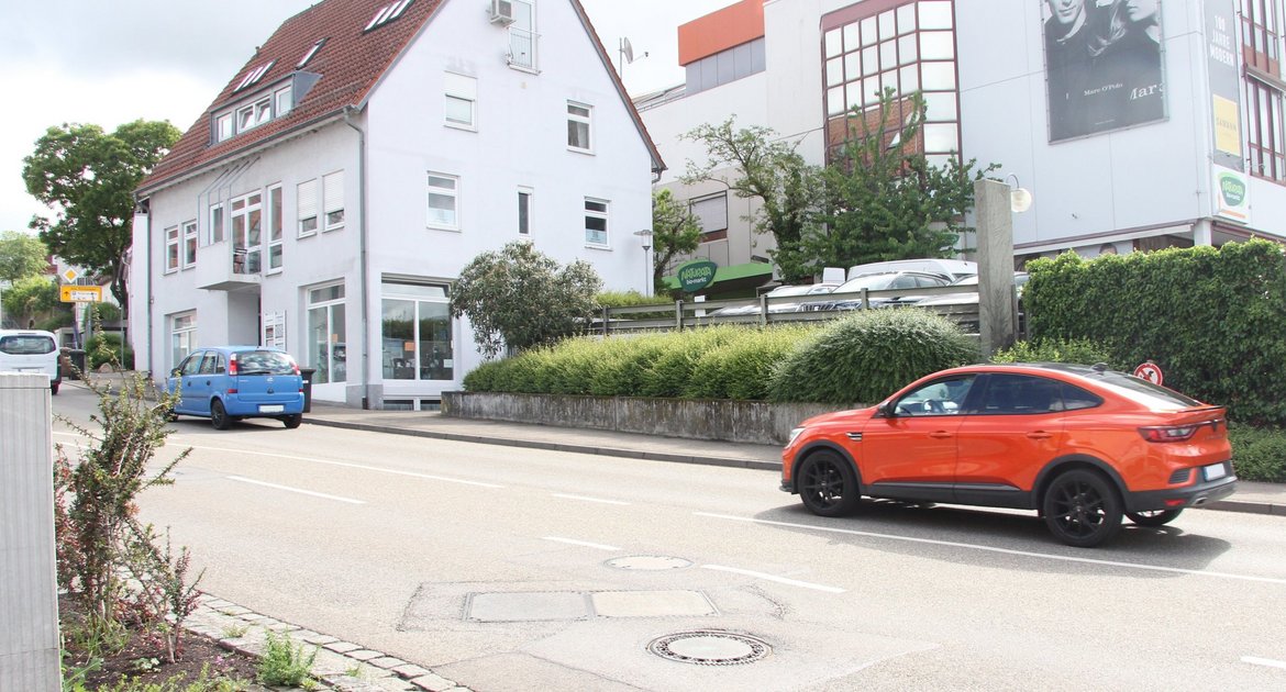 Gerberstraße Vaihingen Kaufhaus Sämann Regenüberlaufbecken Verkehr