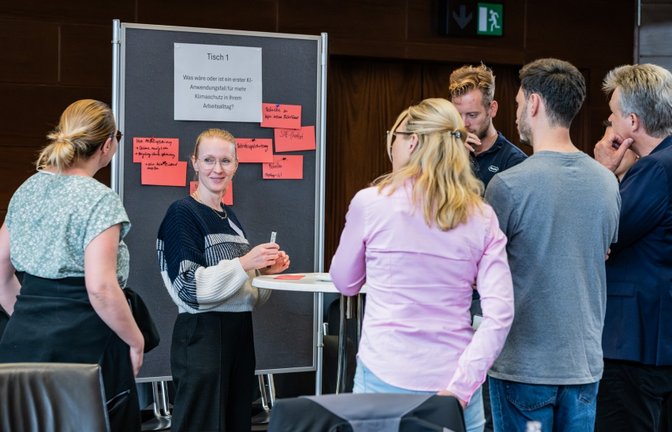 Kreishaus Unternehmenstreffen Netzwerk World Café Foto: Landratsamt Ludwigsburg