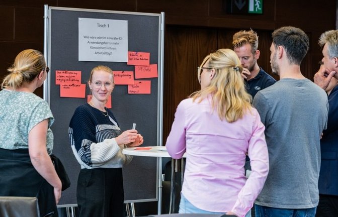 Kreishaus Unternehmenstreffen Netzwerk World Café Foto: Landratsamt Ludwigsburg