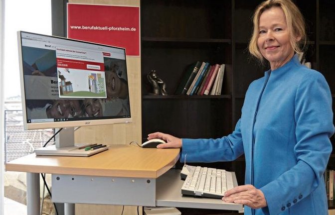 In diesem Jahr wird Martina Lehmann Unternehmen und Ausbildungssuchende im Internet empfangen. Die 27. Ausgabe der Ausbildungsmesse wird digital stattfinden müssen. Foto: Friedrich