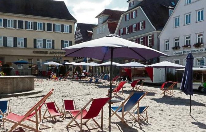 Schön war’s! Heute ist der letzte Tag des Vaihinger Strandlebens 2015.  Foto: Arning