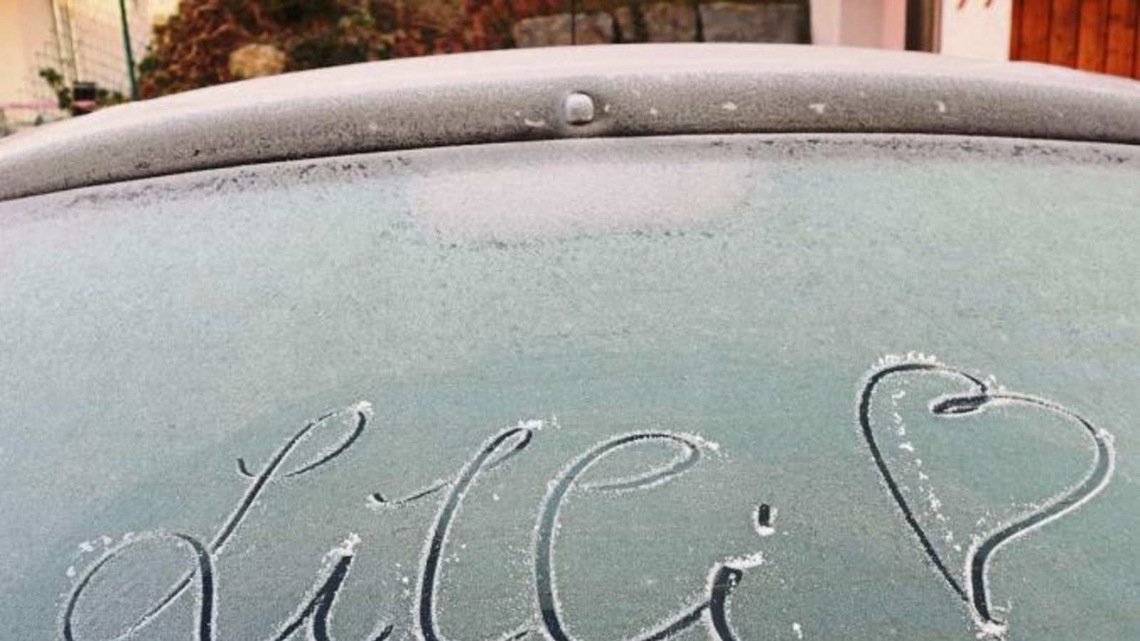 Eine nicht digitale, altmodische Winternachricht.  Foto: Rücker