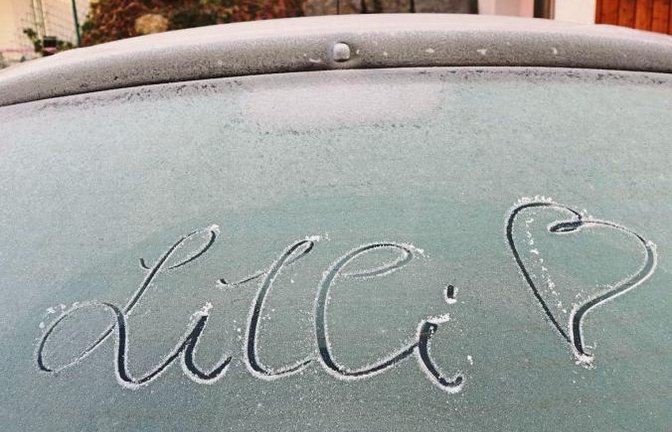 Eine nicht digitale, altmodische Winternachricht.  Foto: Rücker