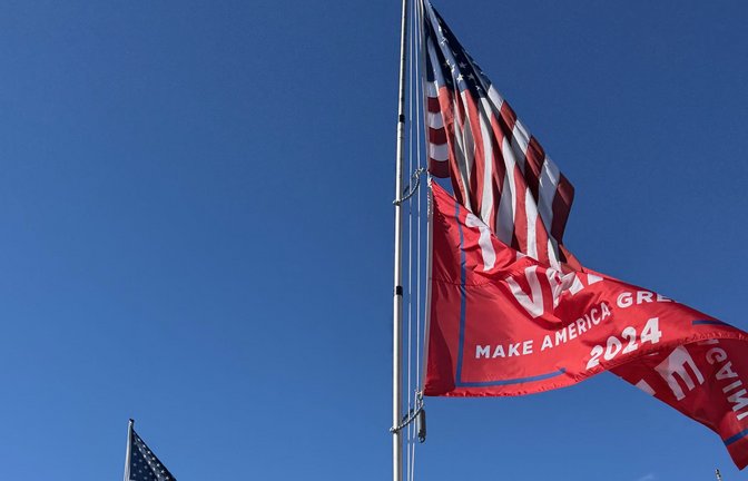 Alles für Trump: diese Bewohner von Boulder City bei Las Vegas machen aus ihrer politischen Präferenz keinen Hehl.<span class='image-autor'>Foto: Thomas Spang</span>