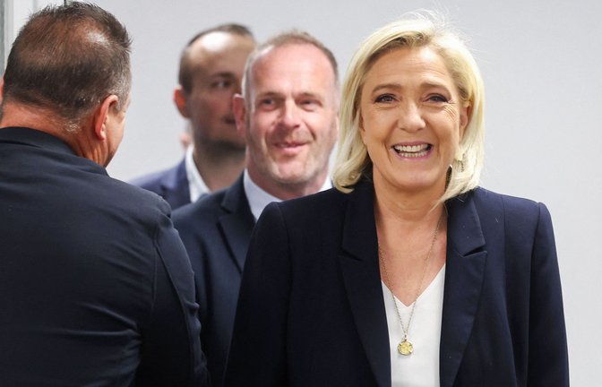 Marine Le Pen – ihre Partei hat die Europawahl offenbar gewonnen.<span class='image-autor'>Foto: AFP/FRANCOIS LO PRESTI</span>