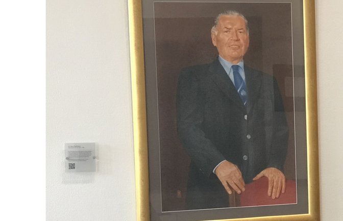 Das umstrittene Porträt im Heilbronner Rathaus<span class='image-autor'>Foto: Fritz-Kador/Brigitte Fritz-Kador</span>