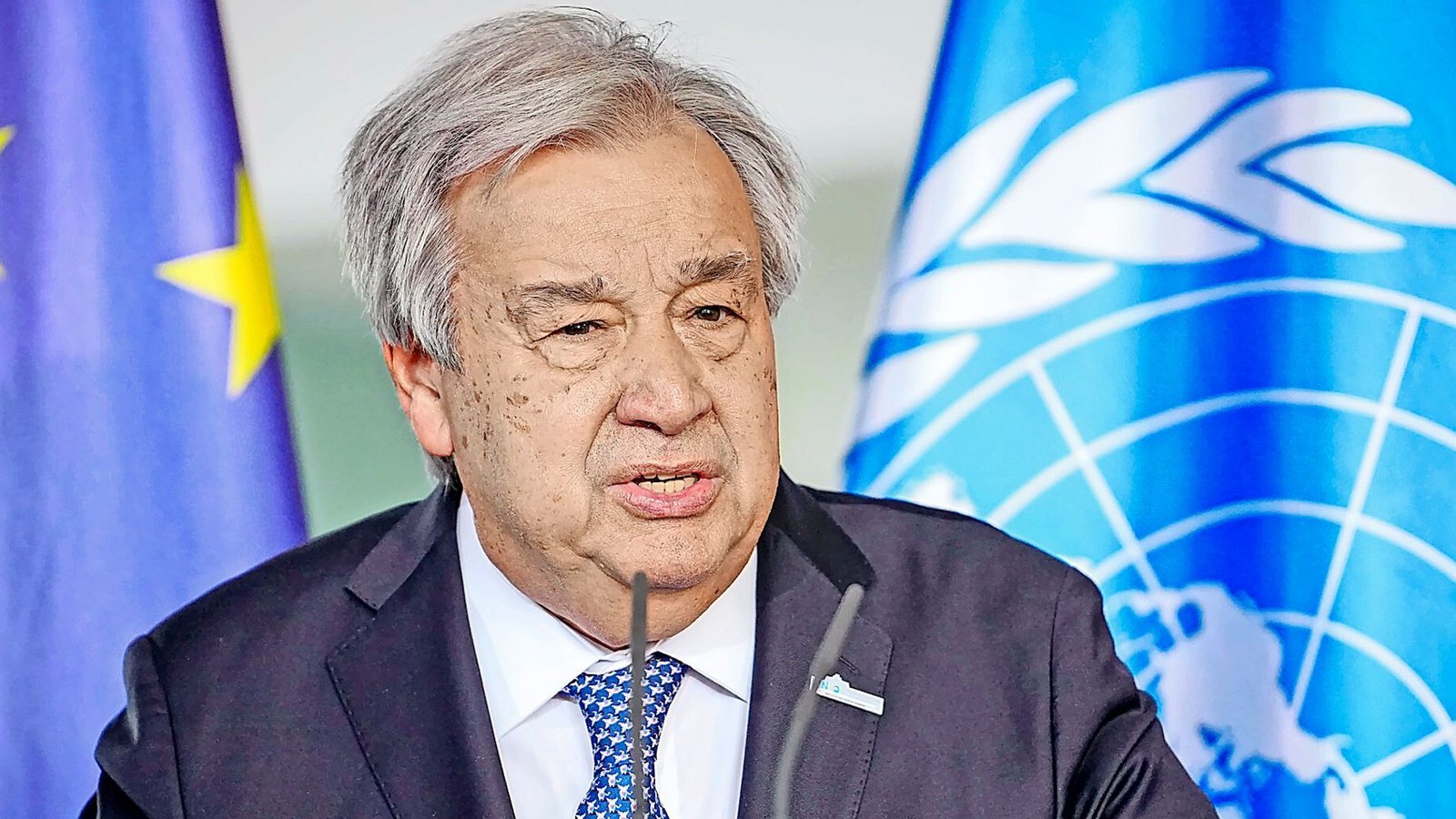 Der Generalsekretär der Vereinten Nationen António Guterres. Israel hat die Zusammenarbeit mit ihm aufgekündigt (Archivfoto).Foto: Kay Nietfeld/dpa/Kay Nietfeld Der Generalsekretär der Vereinten Nationen António Guterres. Israel hat die Zusammenarbeit mit ihm aufgekündigt (Archivfoto).Foto: Kay Nietfeld/dpa/Kay Nietfeld