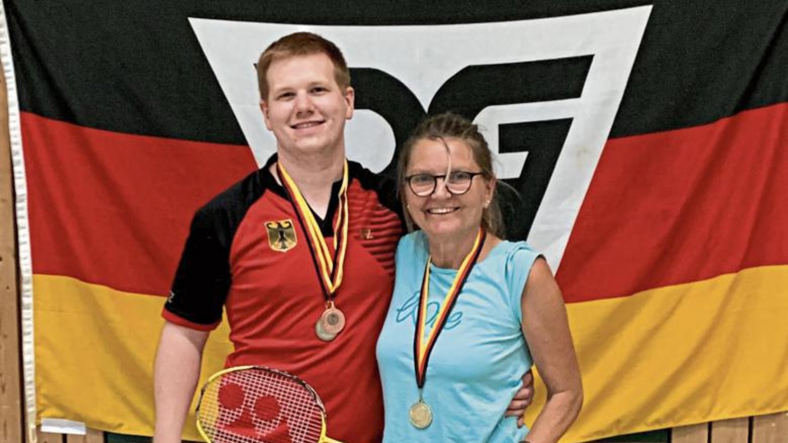 Matthias Kroll hat an der Seite von Helga Dießlin Rang vier im Mixed geholt, sich im Einzel bei der DM der Gehörlosen aber die Silbermedaille gesichert. Foto: privat