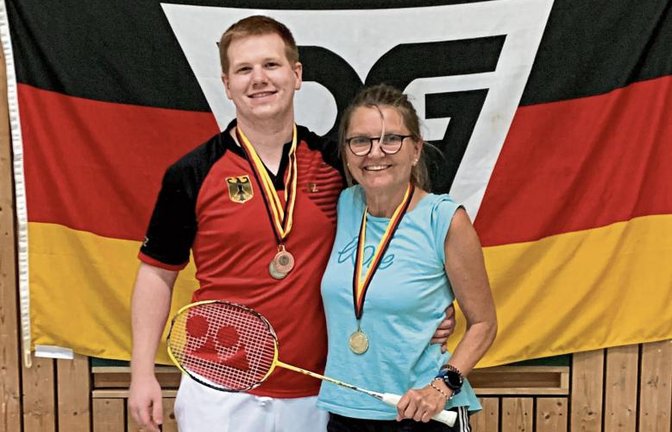 Matthias Kroll hat an der Seite von Helga Dießlin Rang vier im Mixed geholt, sich im Einzel bei der DM der Gehörlosen aber die Silbermedaille gesichert. Foto: privat