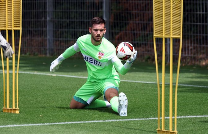 Dennis Seimen will beim VfB Stuttgart eine gute Vorbereitung absolvieren.<span class='image-autor'>IMAGO/Robin Rudel</span>
