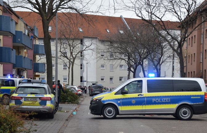 Der Polizeieinsatz in Mannheim Ende 2023<span class='image-autor'>Foto: dpa</span>