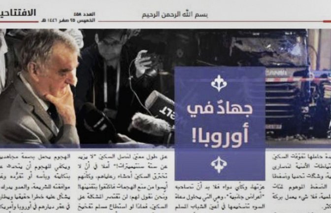 Textauszug des Artikels über das Attentat von Solingen aus dem Magazin „al-Naba“, das vom Islamischen Staat veröffentlicht wird<span class='image-autor'>Foto: Screenshot/STZN</span>