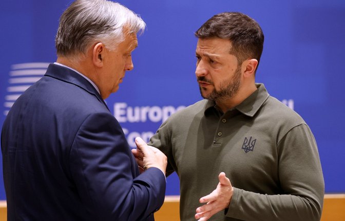 Die Beziehungen zwischen Ungarns Regierungschef Viktor Orban und dem ukrainischen Staatschef Wolodymyr Selenskyj waren noch nie wirklich gut. (Archivbild)<span class='image-autor'>Foto: Omar Havana/AP/dpa</span>