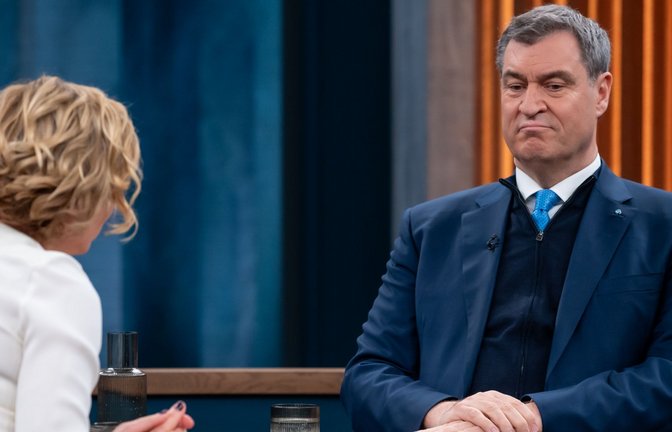 Markus Söder bei Caren Miosga.<span class='image-autor'>Foto: NDR/Thomas Ernst/ThomasErnst</span>