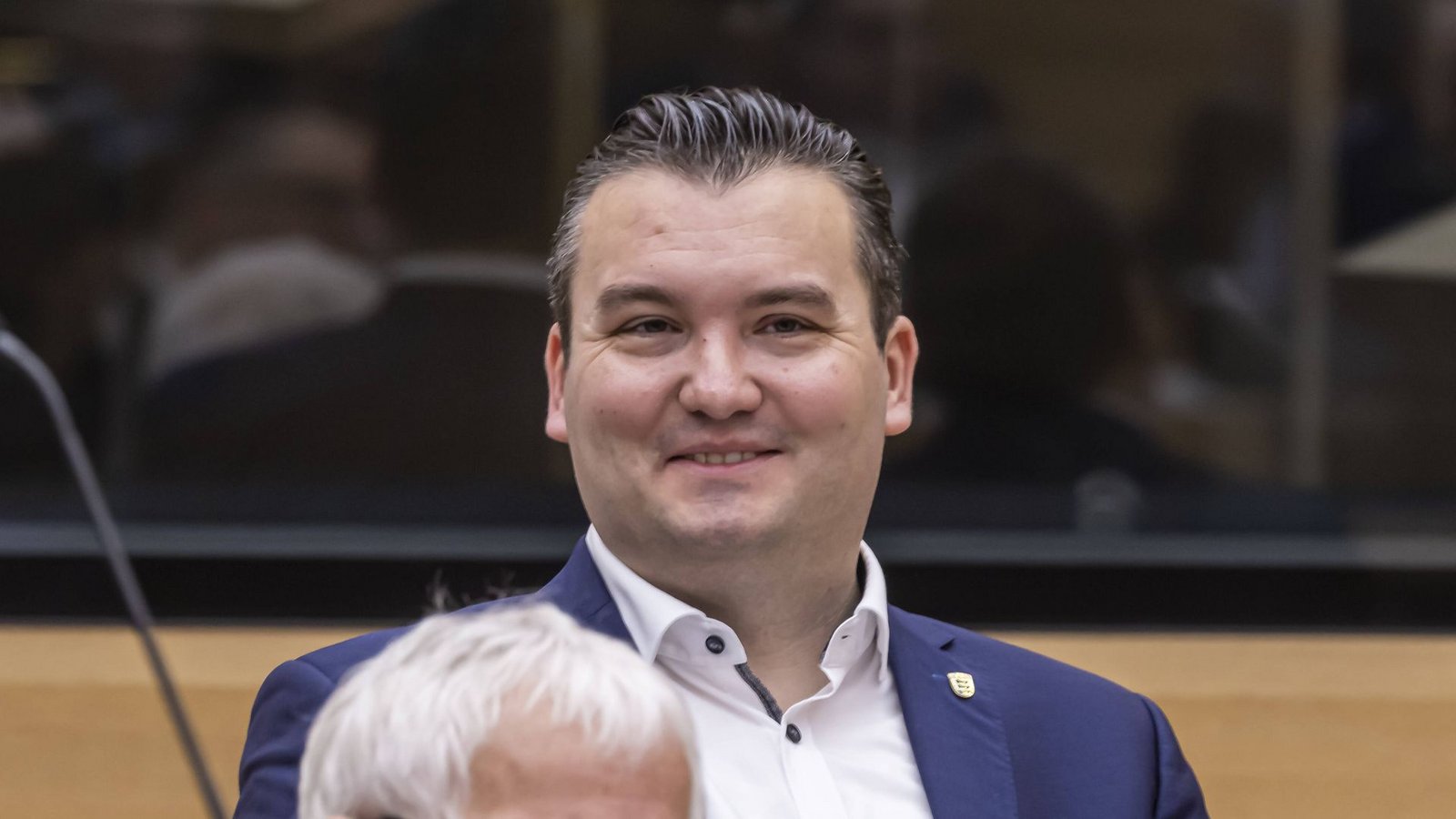 Der AfD-Abgeordnete Udo Stein bei einer Sitzung im LandtagFoto: imago//Arnulf Hettrich