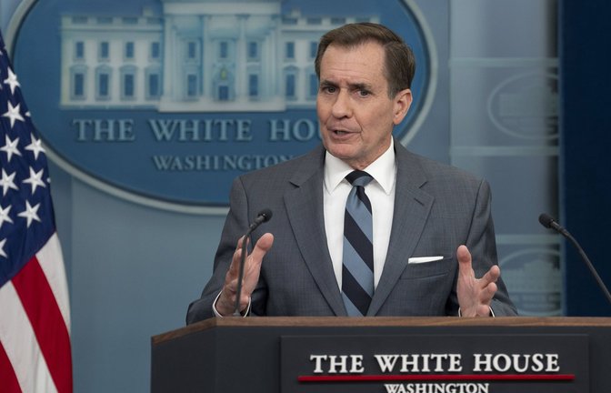 Die USA würden „weiterhin alles tun“, um eine Zweistaatenlösung zu erreichen, sagte der Sprecher des Nationalen Sicherheitsrates der USA, John Kirby.<span class='image-autor'>Foto: IMAGO/MediaPunch/IMAGO/Chris Kleponis / Pool via CNP /MediaPunch</span>