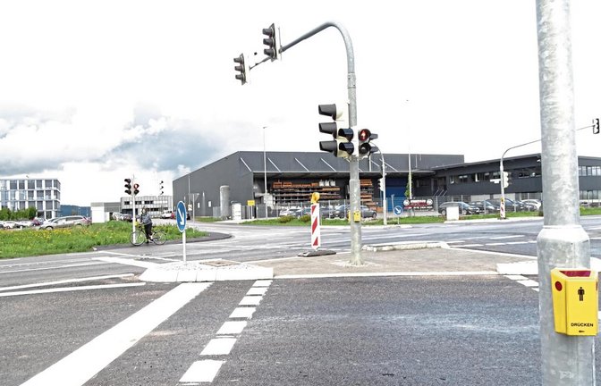 Die Kreuzung der Eichwald-Süderweitering hat eine Debatte über die Verklehrssicherheit ausgelöst.  Foto: Schmid