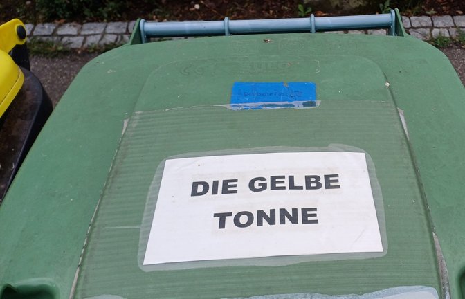 Keine gelbe Tonne zur Hand? Egal.  <span class='image-autor'>Foto: Rücker</span>