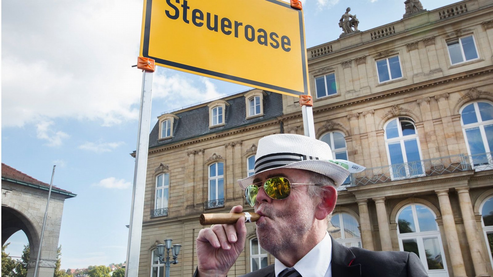 Stuttgart ist keine Steueroase, wie bei dieser Protestaktion im Jahr 2017 deutlich gemacht werden sollte.Foto: dpa/Silas Stein Stuttgart ist keine Steueroase, wie bei dieser Protestaktion im Jahr 2017 deutlich gemacht werden sollte.Foto: dpa/Silas Stein
