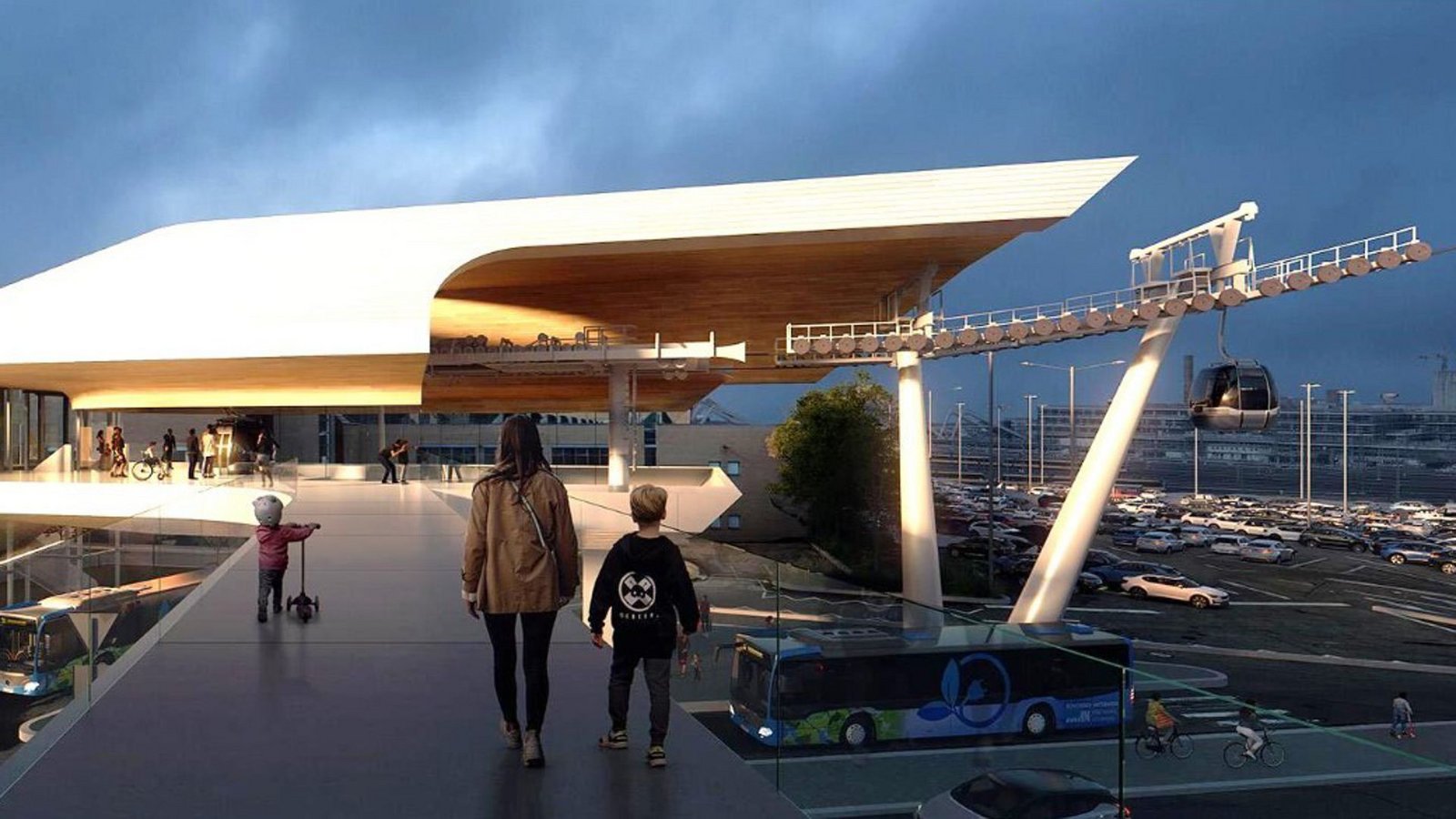 So könnte die Haltestelle an Hauptbahnhof und Experimenta in Heilbronn aussehen.Foto: Stadt Heilbronn/Drees & Sommer So könnte die Haltestelle an Hauptbahnhof und Experimenta in Heilbronn aussehen.Foto: Stadt Heilbronn/Drees & Sommer