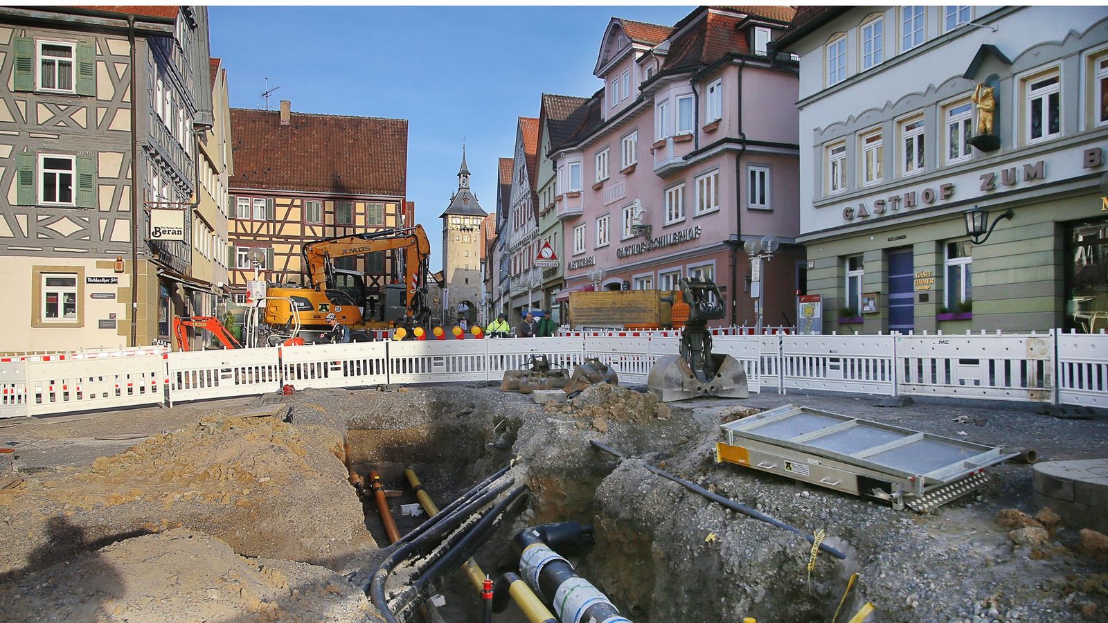 In immer mehr Städten werden Fernwärmeleitungen verlegt, wie vergangenes Jahr in Marbach am Neckar.Foto: Ralf Poller/Avanti In immer mehr Städten werden Fernwärmeleitungen verlegt, wie vergangenes Jahr in Marbach am Neckar.Foto: Ralf Poller/Avanti