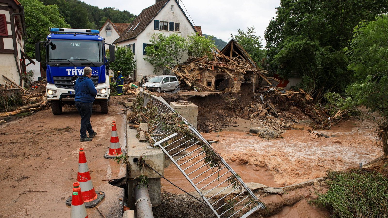 In Rudersberg waren die Schäden besonders groß.Foto: //Alexander Wolf