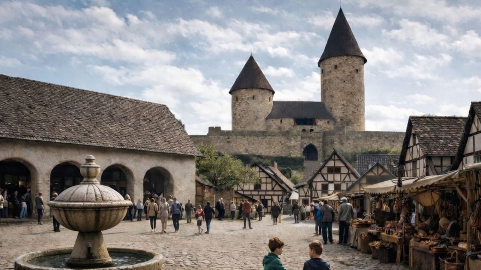 Sorgt für Misstöne zwischen der Verwaltungsgemeinschaft Vaihingen, Oberriexingen, Sersheim und Eberdingen: die geplante Mittelalter-Erlebniswelt Markstein bei Kleinglattbach. Genauer: das Vorgehen der Stadt Vaihingen. Visualisierung: Epic Realms Ventures/Archiv