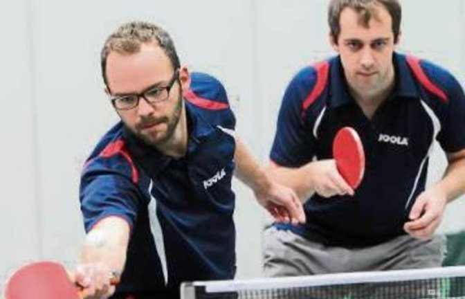 Philipp (links) und Thomas Gutjahr könnten auch in diesem Jahr Titelchancen bei den Stadtmeisterschaften haben. Foto: Leitner