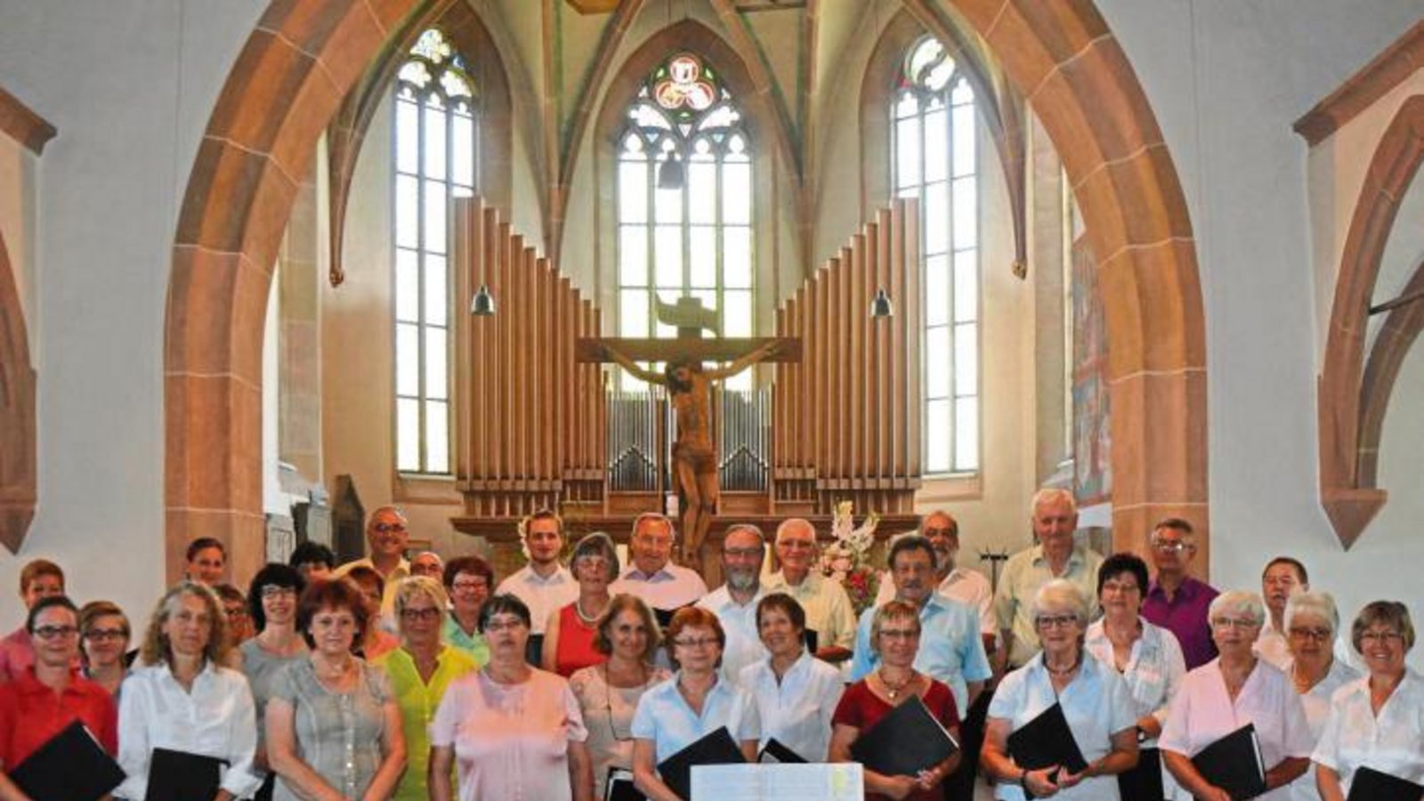 Im Sommer hatte der junge Chor aus Nussdorf seinen ersten Auftritt. Foto: p Im Sommer hatte der junge Chor aus Nussdorf seinen ersten Auftritt. Foto: p