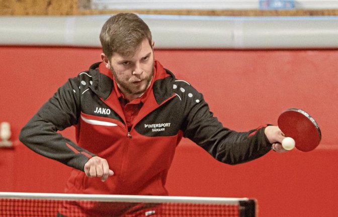 Johannes Lehrer und der TSV Großglattbach haben eine perfekte zweite Einzelrunde bei TT Phönix/08 Mühlacker abgeliefert – sechs Matches, sechs Siege. Foto: Archiv/Bürkle
