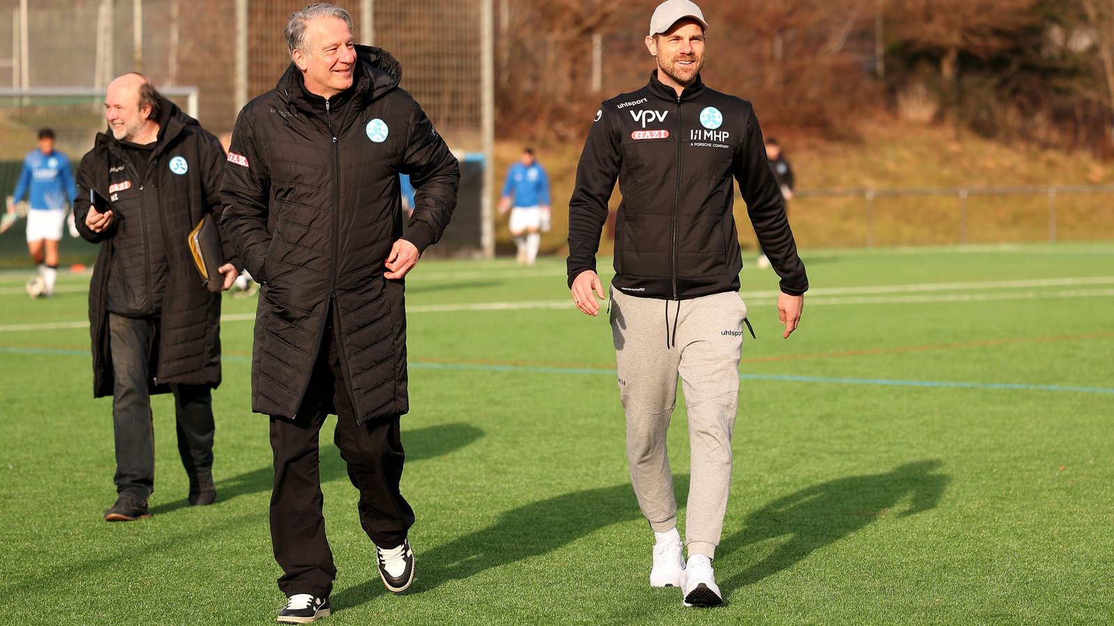Sport-Geschäftsführer Lutz Siebrecht, Trainer Marco Wildesinn (re.): Geht es im Gleichschritt auch in die nächste Saison?Foto: Baumann/Alexander Keppler Sport-Geschäftsführer Lutz Siebrecht, Trainer Marco Wildesinn (re.): Geht es im Gleichschritt auch in die nächste Saison?Foto: Baumann/Alexander Keppler