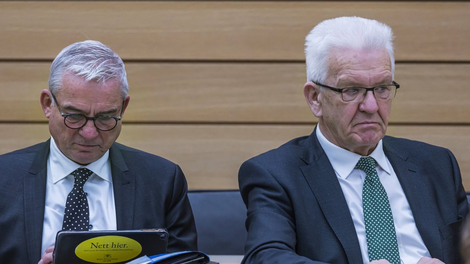 Ministerpräsident Winfried Kretschmann (Grüne) und sein Vize Thomas Strobl (CDU) im Landtag.Foto: Imago/Arnulf Hettrich Ministerpräsident Winfried Kretschmann (Grüne) und sein Vize Thomas Strobl (CDU) im Landtag.Foto: Imago/Arnulf Hettrich