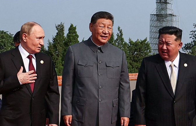 Putin, Xi, Kim – geeint gegen die USA.<span class='image-autor'>Foto: AFP</span>
