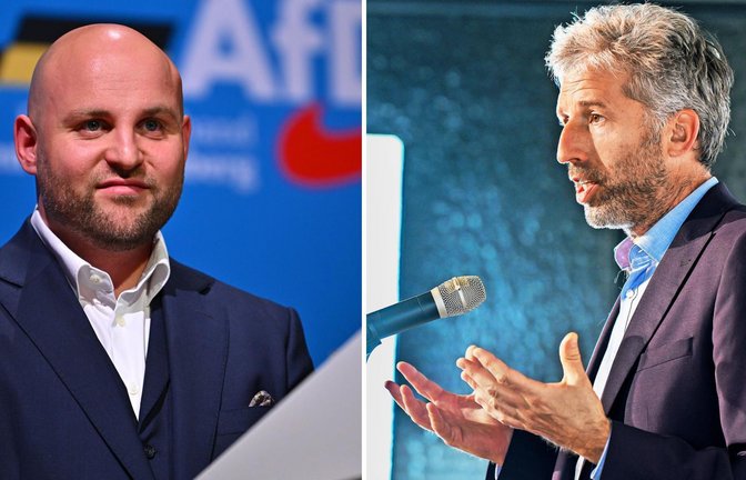 Der rechtspopulistische Markus Frohnmaier (AfD, links) und Boris Palmer (parteilos).<span class='image-autor'>Foto: Simon Granville</span>