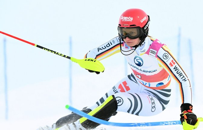 Lena Dürr beim Slalom-Weltcup in Levi.<span class='image-autor'>Foto: Jnu/Lehtikuva/dpa</span>