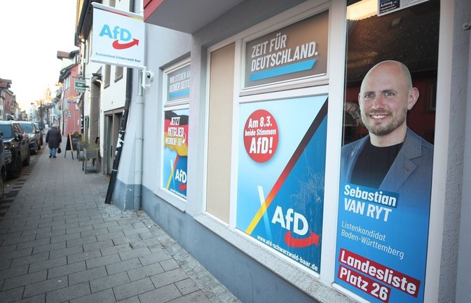 AfD-Büro in Villingen: Solche Lokalitäten sind häufig Ziel von Angriffen und Schmierereien.<span class='image-autor'>Foto: dpa</span>