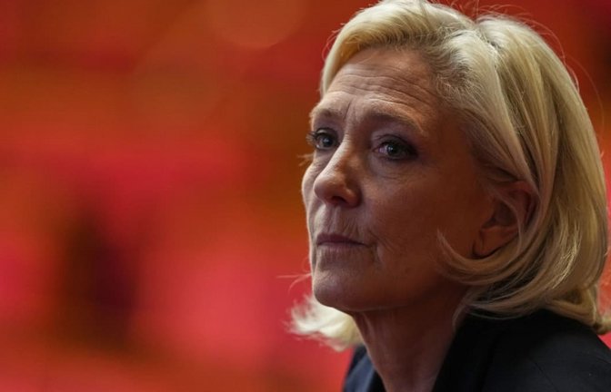 Ihre Haftstrafe wurde vom Gericht bestätigt: Marine Le Pen.<span class='image-autor'>Thibault Camus/AP/dpa</span>